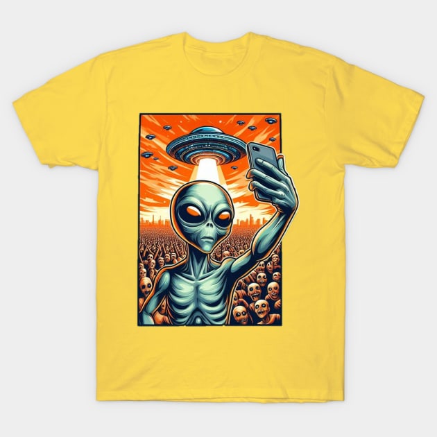 Alien Selfie T-Shirt by Jason's Finery